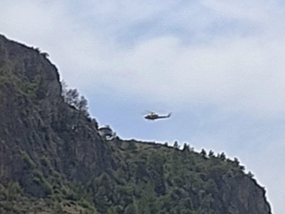 Un hombre de 60 años se queda colgado de una tirolina en la Vía Ferrata de la Serra Falconera en Gandia