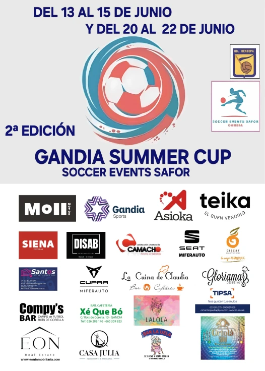 Regresa la Gandia Summer Cup con más de 150 equipos de fútbol de toda España
