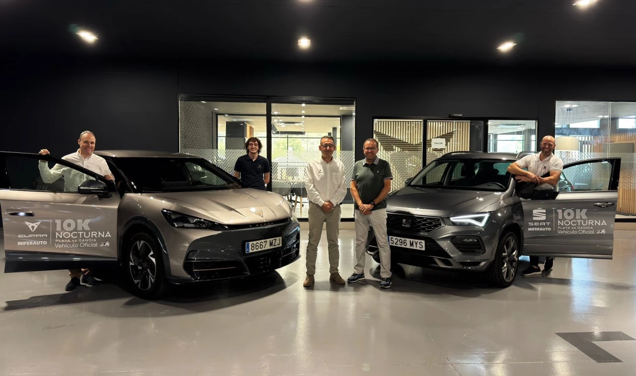 El concesionario Miferauto aporta los vehículos oficiales del 10K Nocturn de Gandia