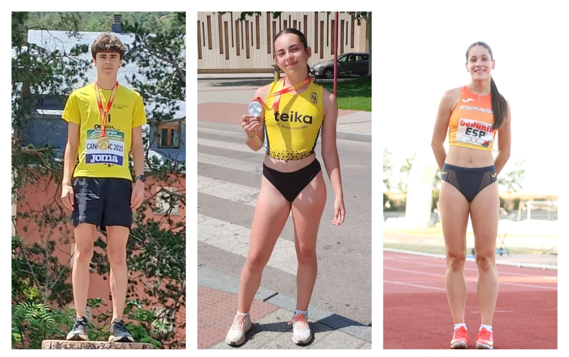 Tres atletas del CA Safor Teika brillan en campeonatos de España del fin de semana