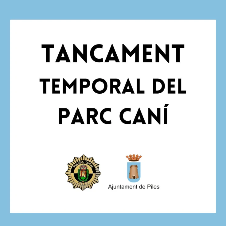 Piles cierra el parque canino por la 'tos de la perrera'