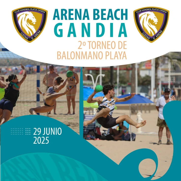 Gandia impulsa el balonmano playa con la segunda edición del Arena Beach