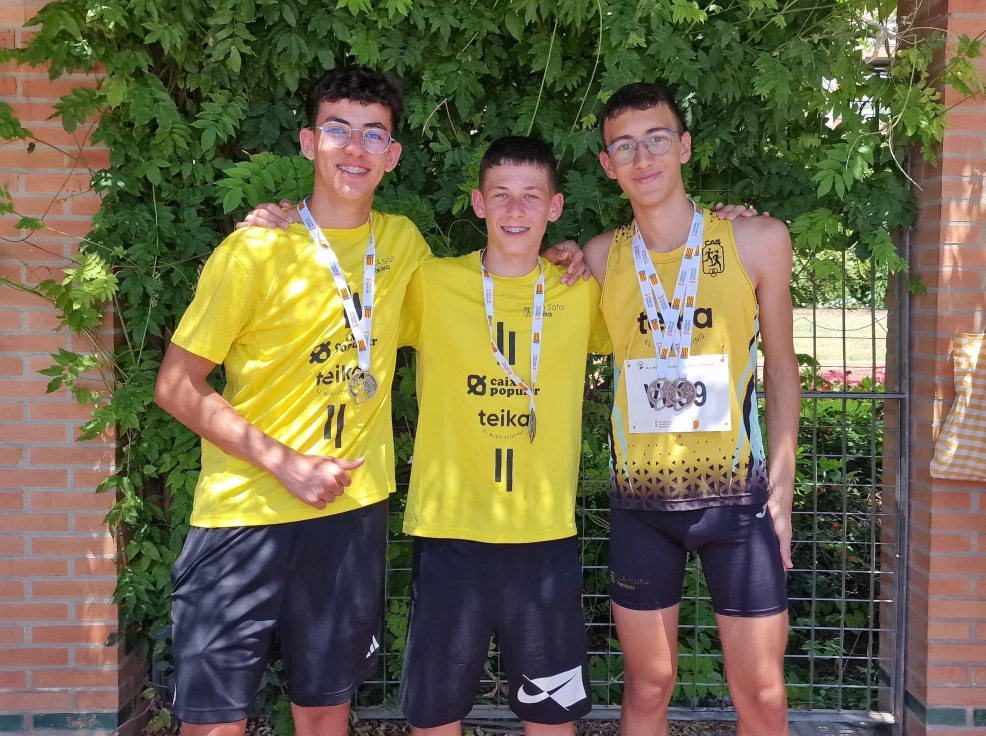 El CA Safor Teika logra cinco medallas en el Campeonato Provincial Individual Cadete
