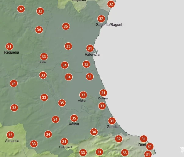 Ligera tregua en las temperaturas en el primer jueves de julio