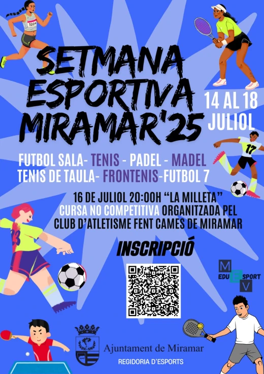 Abiertas las inscripciones para la Semana Deportiva de Miramar 2025