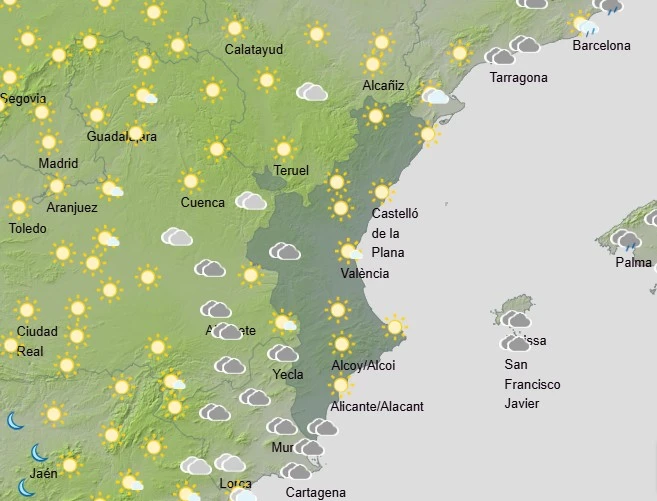 Una ligera tregua en las temperaturas con anuncio de tormenta para hoy