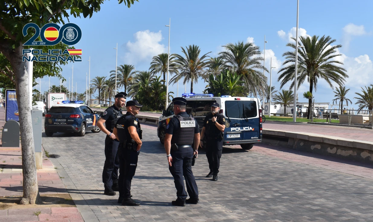 Policías franceses reforzarán junto a la Policía Nacional la seguridad en Gandia