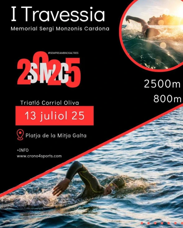 La 1ª Travessia D'Oliva - Memorial Sergi Monzonís Cardona rinde homenaje al amor por el deporte y el mar