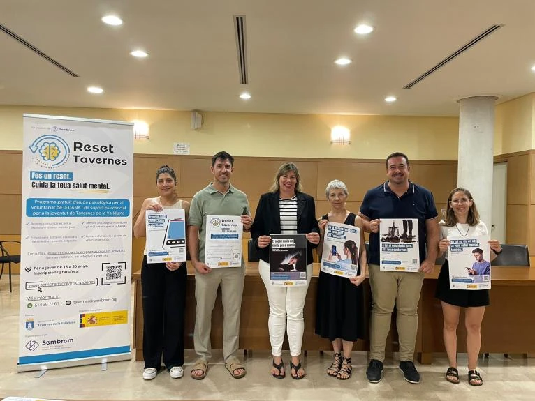Tavernes lanza el programa Reset para apoyar a jóvenes y voluntarios afectados por la DANA