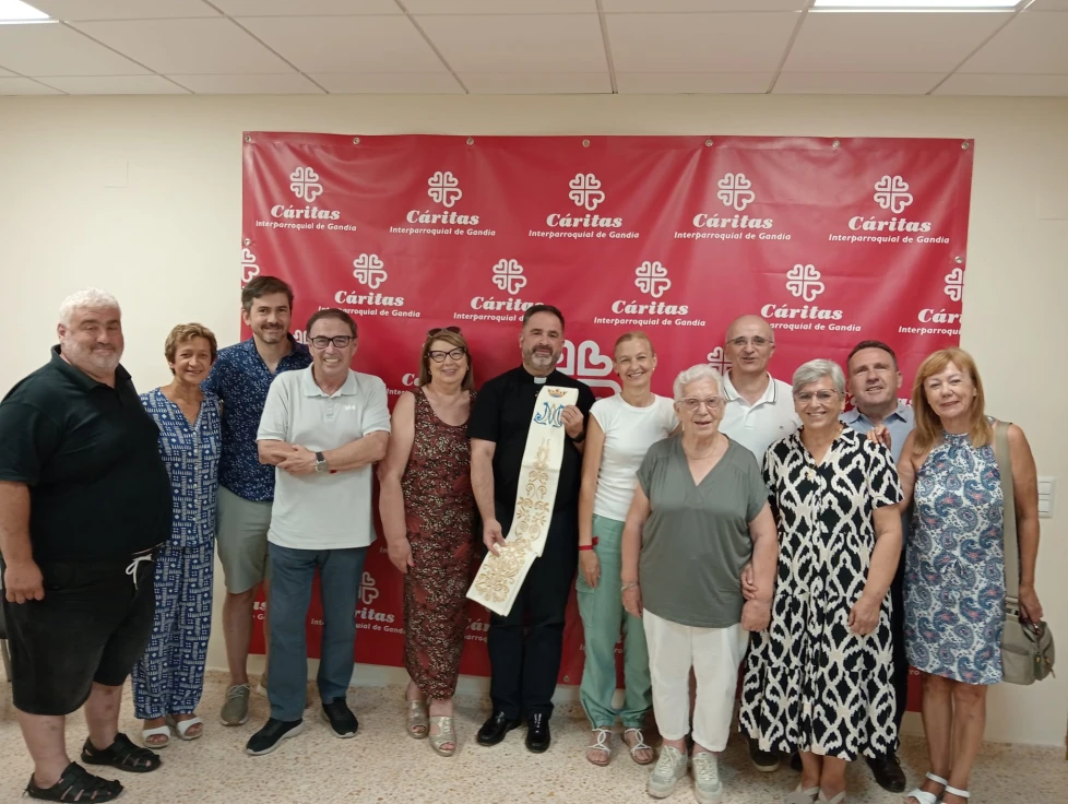 Cáritas Interparroquial de Gandia despide a su presidente, nombrado párroco de Jávea y Vicario Episcopal, tras siete años de servicio