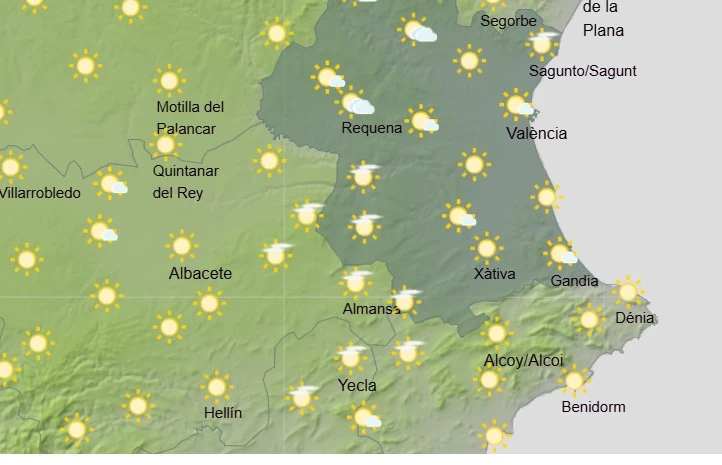Sigue el calor pero bajan ligeramente las temperaturas