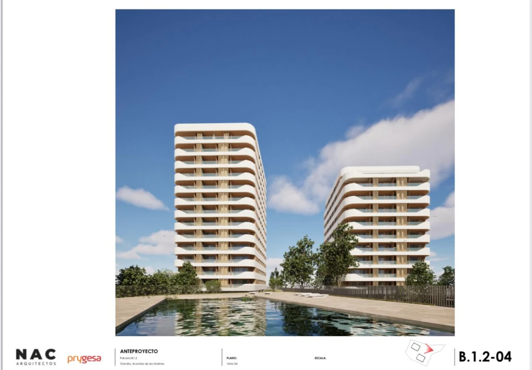 Gandia relanza la construcción de dos edificios en Les Foies con 152 viviendas
