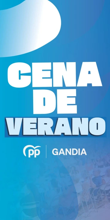 El PP de Gandia celebra esta noche su cena de verano en el Grau