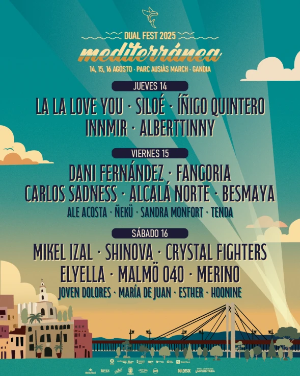 Dani Fernández, Mikel Izal y Fangoria lideran el cartel del Mediterránea 2025