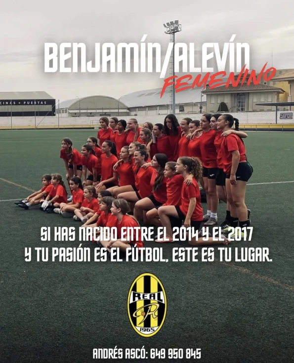 El Real de Gandia C.F. incorpora un nuevo equipo femenino benjamín-alevín