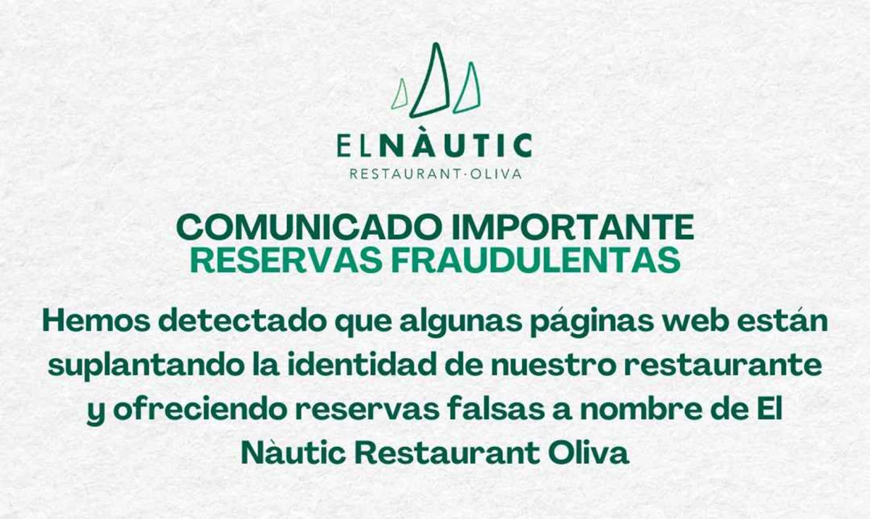 Nuevo fraude en Oliva: El Nàutic revela que una falsa web cobra por reservas que no son reales y piden datos bancarios
