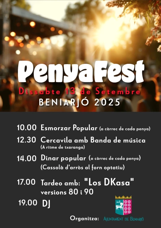 Beniarjó celebra por primera vez el 'PenyaFest' con más de medio millar de inscritos