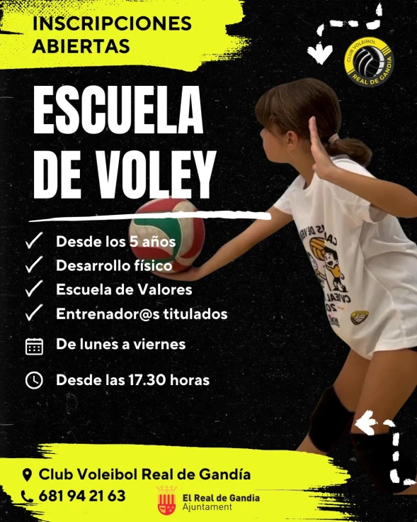 El Club de Voleibol del Real de Gandia abre inscripciones