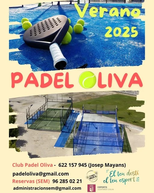 La Escuela de Pádel de Verano de Oliva continúa en septiembre