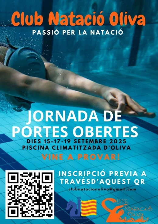 El Club Natació Oliva organiza tres jornadas de puertas abiertas