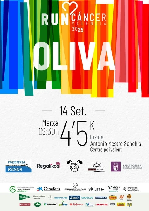 Oliva se moviliza contra el cáncer con una nueva edición del 'Run Càncer 2025'