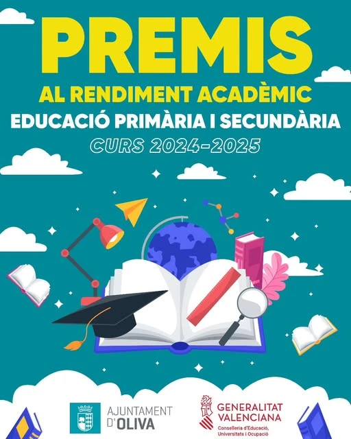 Premios Extraordinarios al Rendimiento Académico para 18 alumnos de Primaria y 8 de Secundaria de Oliva