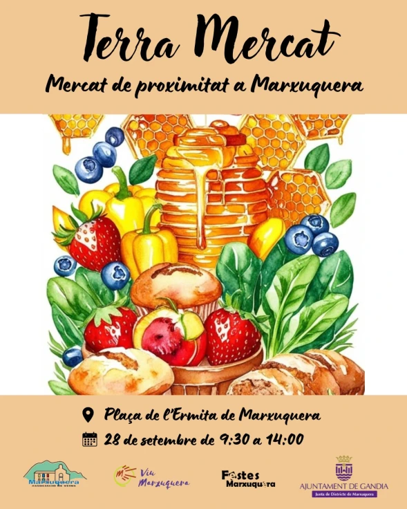 Marxuquera de Gandia acoge este domingo el Terra Mercat, una jornada para disfrutar del entorno y de los productos locales