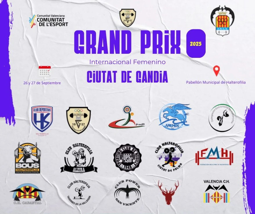 Gandia acoge este fin de semana el Grand Prix Internacional de Halterofilia Femenina