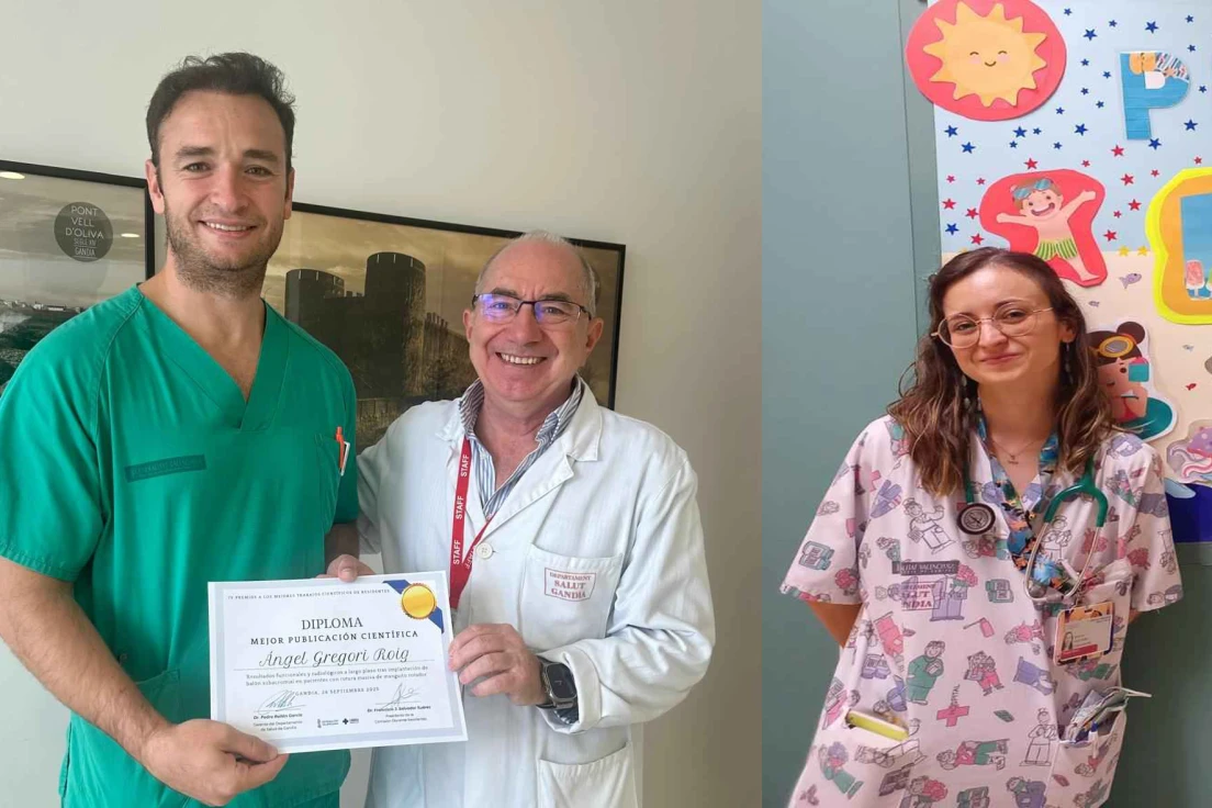 El Departamento de Salud de Gandia entrega los premios a los mejores trabajos científicos de residentes