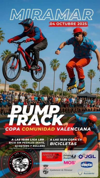 Miramar acoge la Copa Comunitat Valenciana de Pump Track, un evento pionero en La Safor
