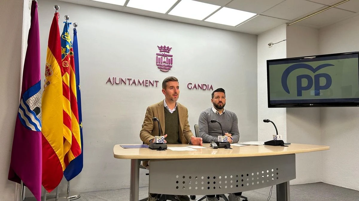 El PP alerta del incremento de la criminalidad en Gandia y exige un cambio urgente en la política de seguridad