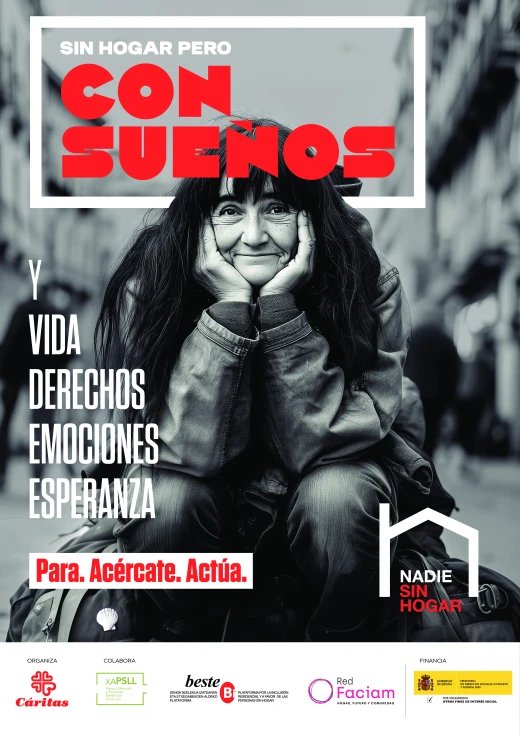 “Sin hogar, pero con sueños” es la campaña de Cáritas Gandia 2025