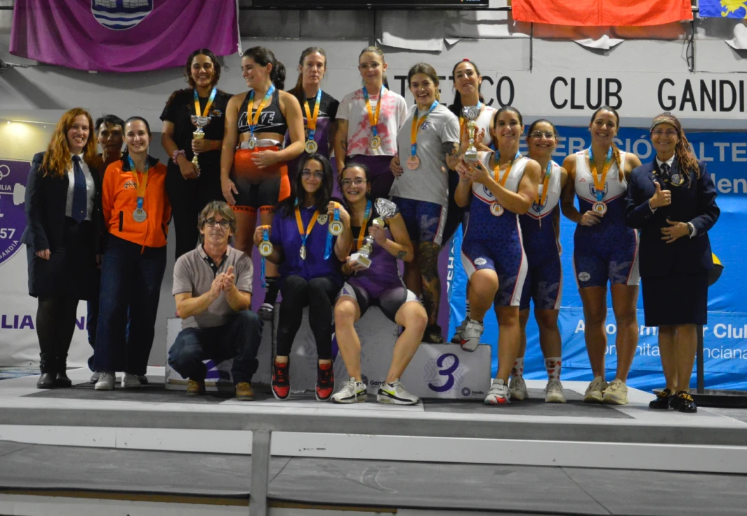 El AC Gandia, referencia de la halterofilia valenciana: campeón autonómico femenino y subcampeón masculino