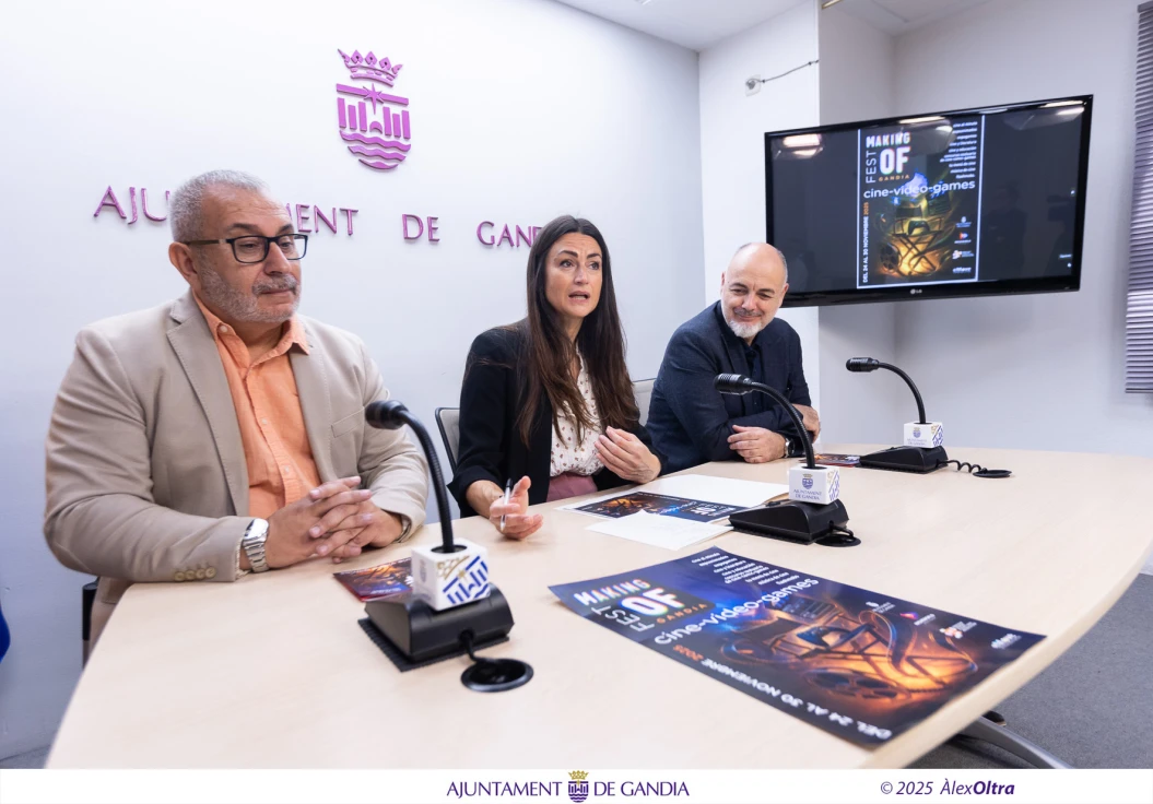Gandia presenta la primera edición del Making Of Fest, un festival dedicado al cine, los videojuegos y la creación audiovisual