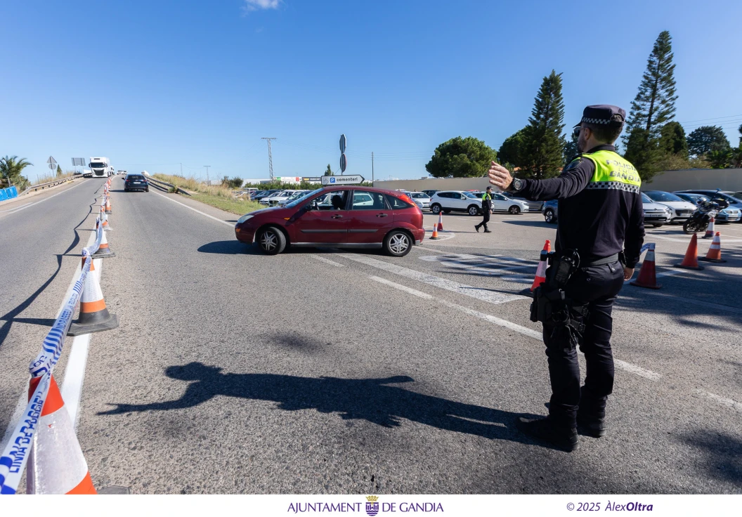 Gandia amplía el horario del Cementerio Municipal de 8 a 18.30 horas hasta mañana sábado Día de Todos Los Santos