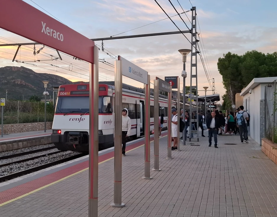 La eliminación de trenes Gandia-València Nord y viceversa se prolonga también durante hoy jueves
