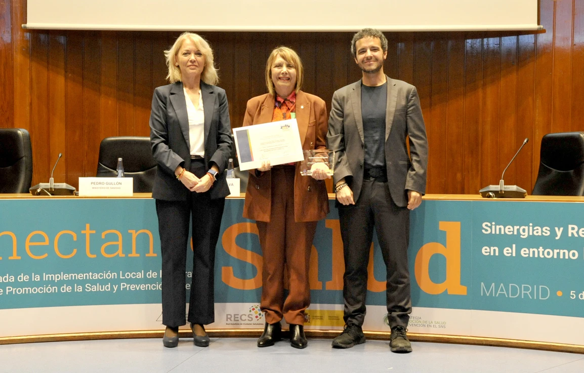 Gandia recibe el premio de Calidad de la Red Española de Ciudades Saludables por el proyecto ‘Circuitos Intergeneracionales’