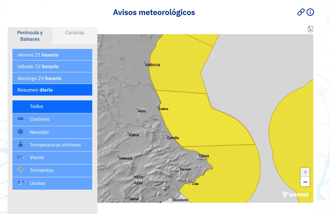 Fin de semana fresquito en la comarca con una jornada, la de hoy, airosa en la Safor