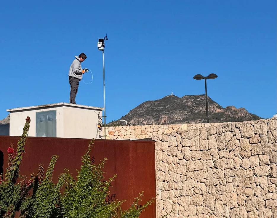 Gandia incorpora una nueva estación meteorológica de Avamet en la Ermita de Marxuquera