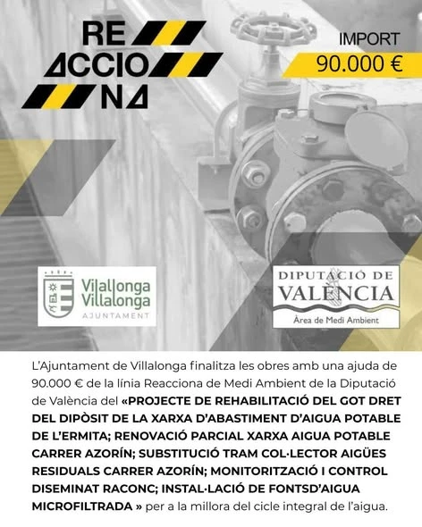 Villalonga da a conocer la mejora en el ciclo integral del agua en la localidad