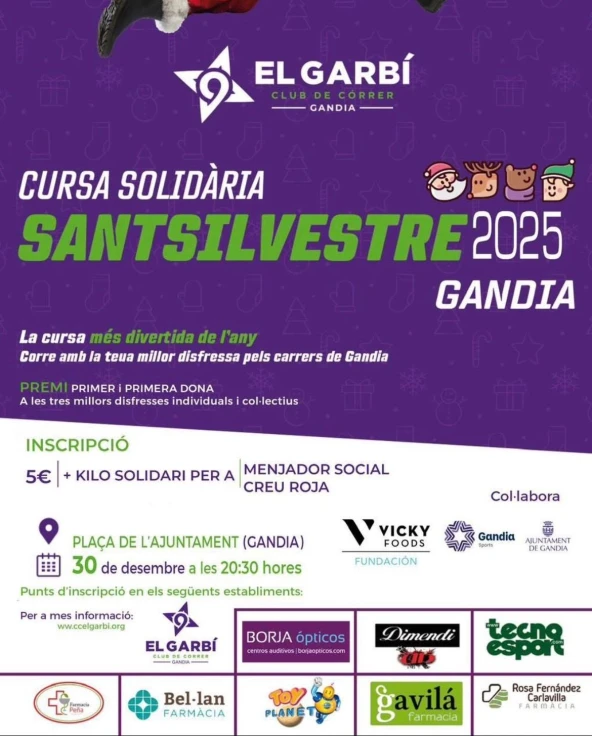 Todo a punto para la San Silvestre de Gandia