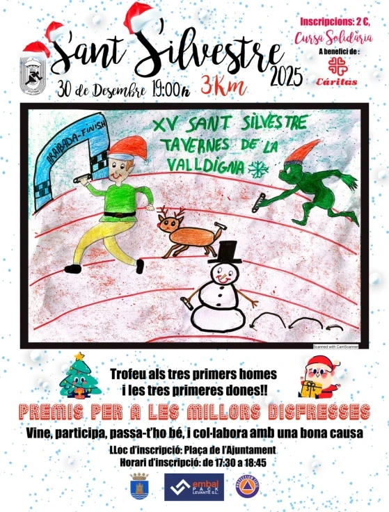 Tavernes se prepara para despedir el año corriendo con la San Silvestre