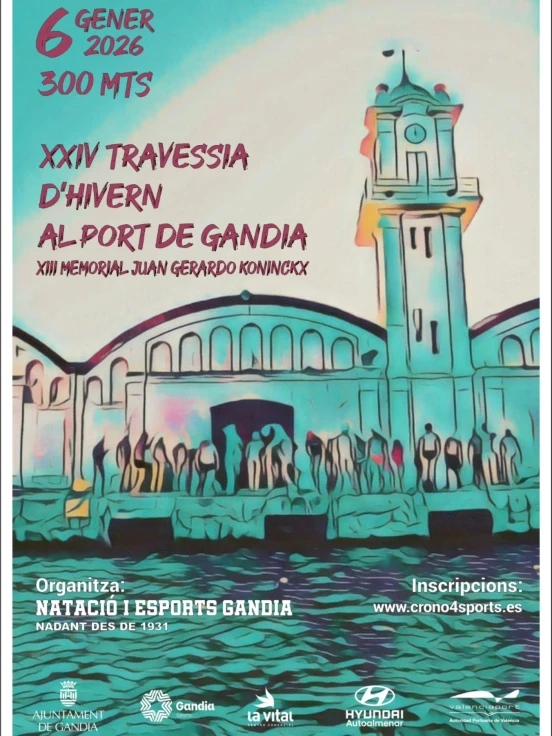 Gandia inaugura el calendario deportivo con la XXIV Travesía de Invierno al Puerto