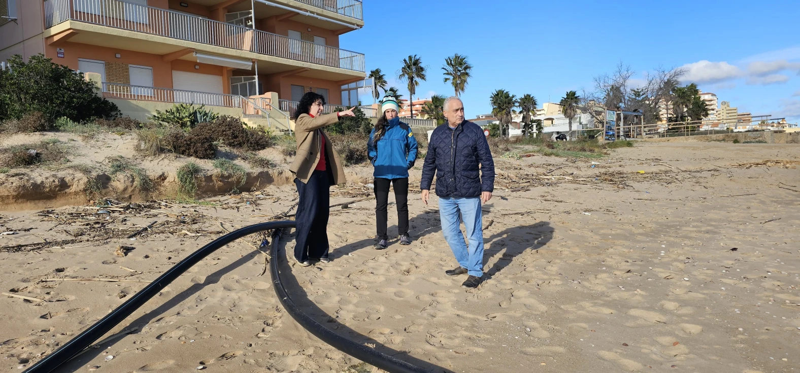 El Ayuntamiento de Tavernes reclama actuaciones urgentes ante la grave regresión de las playas