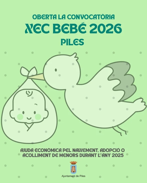 Piles convoca el Cheque Bebé 2026 de ayuda a nacimientos, adopciones y acogidas del año 2025