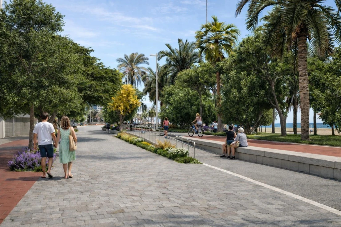 Gandia creará un espacio verde en el paseo marítimo para luchar contra el cambio climático