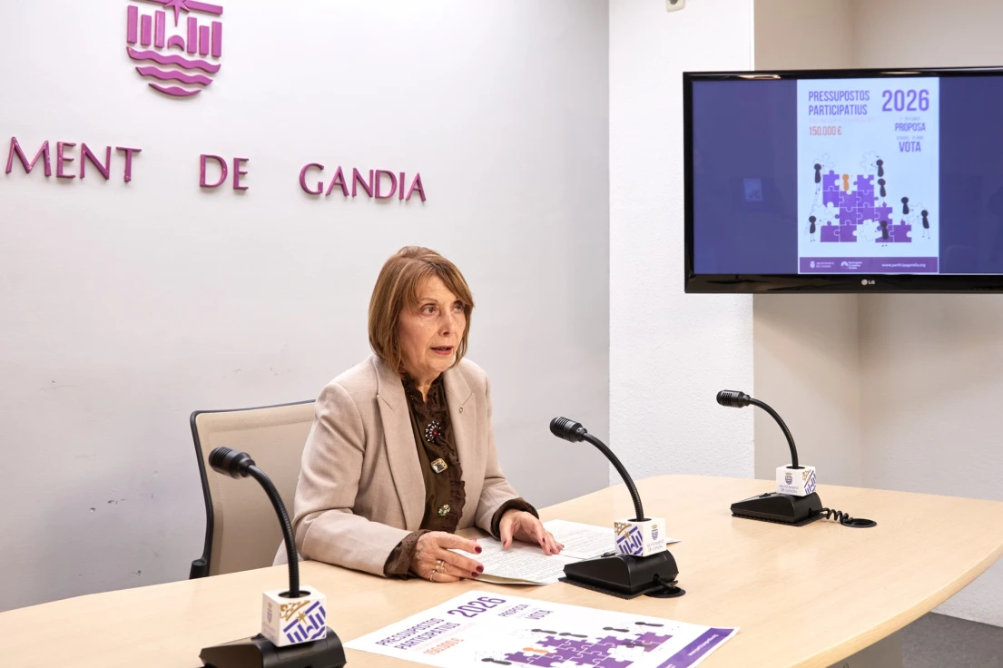 Gandia abre hoy el plazo para presentar propuestas en los presupuestos participativos donde destina 150.000 euros