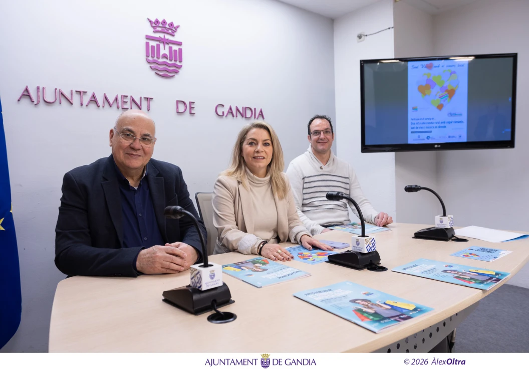 Gandia y la Asociación de Comercios Unidos impulsan una campaña de San Valentín con un sorteo y una nueva guía comercial