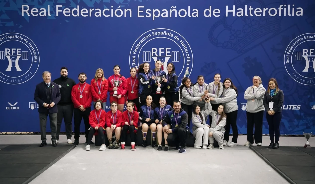 El AC Gandia de Halterofilia logra un tercer puesto por equipos en la Copa de España Sub-16