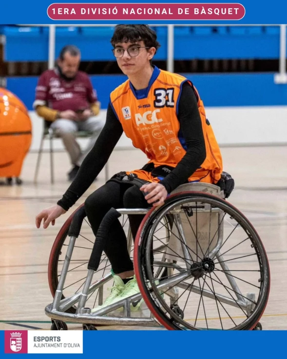 El olivense Javier Llopis debuta en la 1ª División Nacional de Baloncesto en Silla de Ruedas
